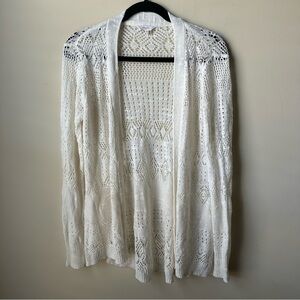 Candie’s Women’s Open Front Cardigan Lightweight Size M Cottagecore bohochic